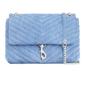 Rebecca Minkoff Edie Flap Shoulder Bag Denim
